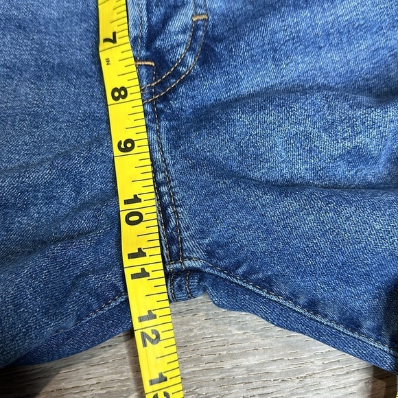 H&M High Rise Button-Fly Straight Leg Jeans in Blue Women’s Sz 2 - Picture 8 of 10